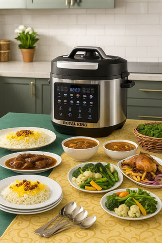 زودپز برقی 14 کاره رویالکینگ 7 لیتری کد 1807 ROSHA Royal King