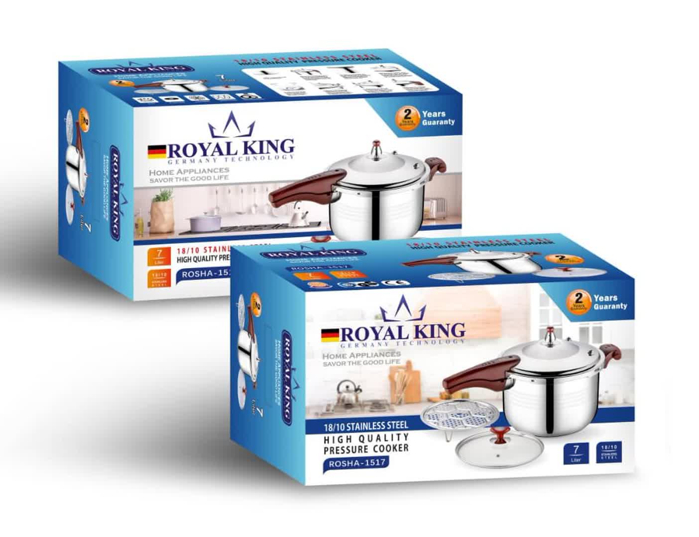 زود پز تک دسته رویال کینگ آلمان سه کاره  3 لیتری     Royal King