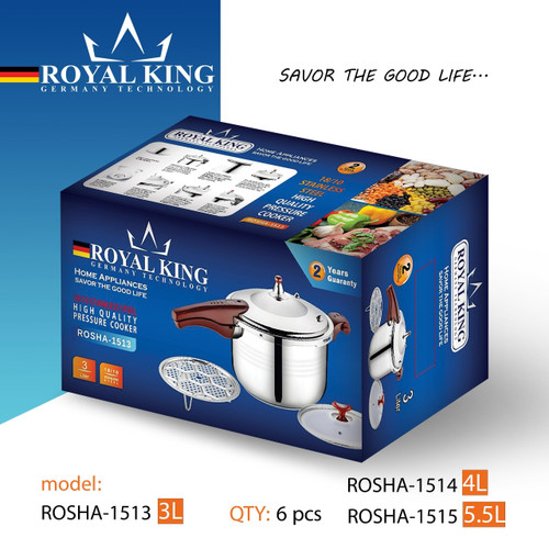 زودپز 4 لیتری رویال کینگ کد 1514 Royal King