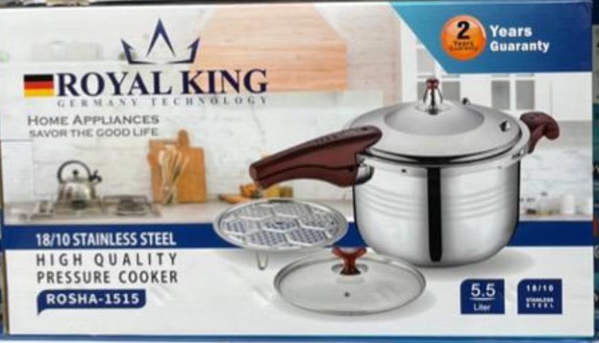 زودپز مدل 1515 رویال کینگ 5.5لیتری   Royal King