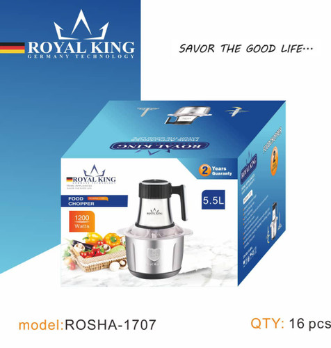 خردکن استیل رویال کینگ 5.5 لیتری مدل 1707