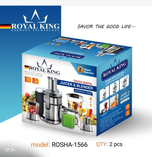 آبمیوه گیری رویال کینگ مدل ROSHA-1566 ظرفیت ۱.۸ لیتر ۴