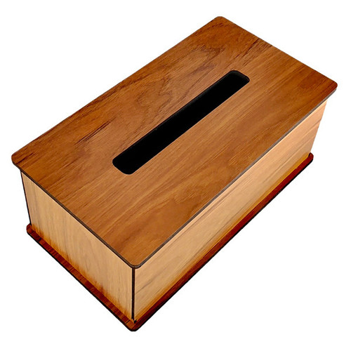 جای دستمال کاغذی چوبی