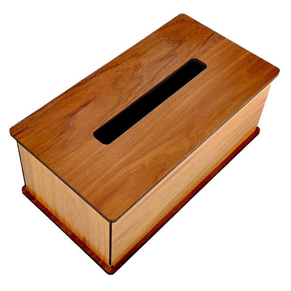 جای دستمال کاغذی چوبی