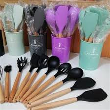 سرویس کفگیر و ملاقه سیلیکونی ۱۲ پارچه